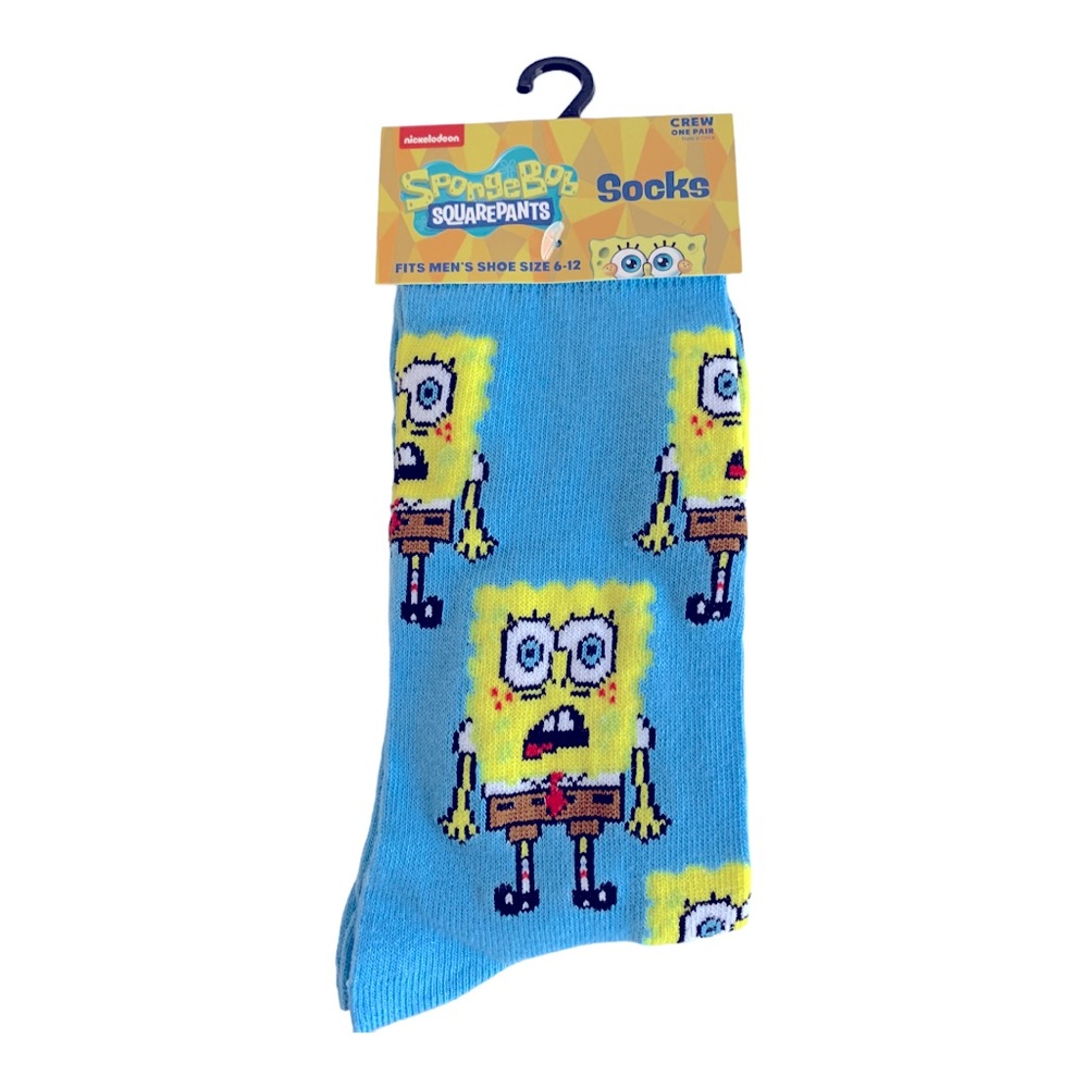 Sponge Bob Square Pants Mens Novelty Socks Sz 6-12